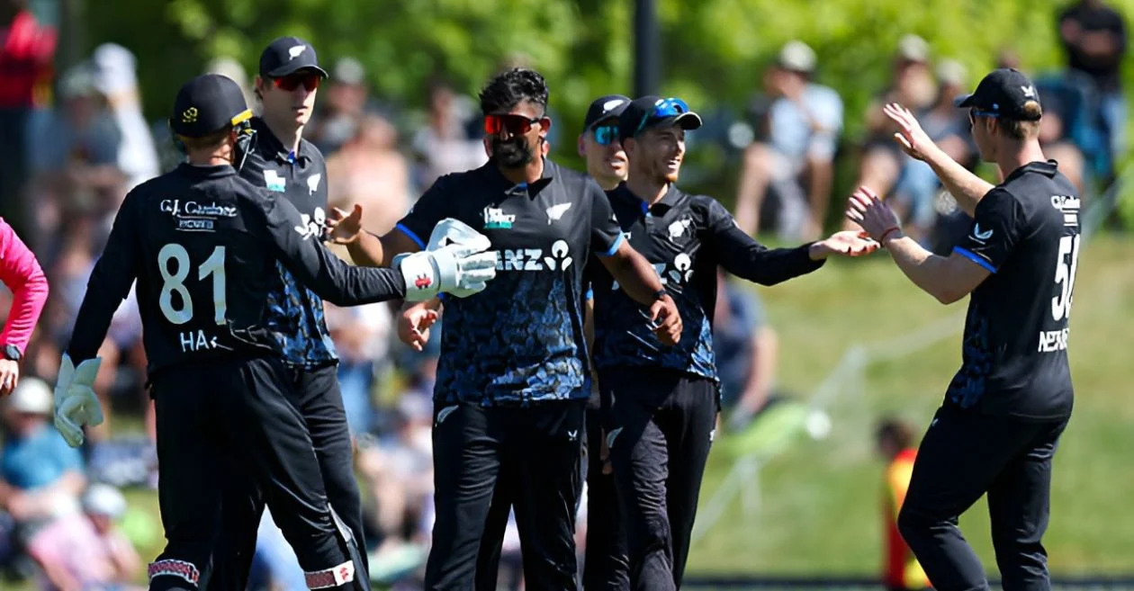 New Zealand hold nerve in final over to seal thriller in Nelson against West Indies in 3rd T20I