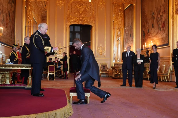 David Beckham calls being knighted by King Charles his “proudest moment”