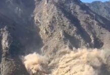 Crazy footage shows China’s Hongqi bridge collapsing months after reopening