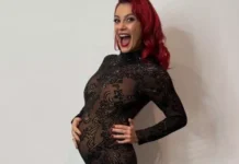 Dianne Buswell shows off baby bump in see-through catsuit at Strictly Come Dancing