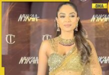 Sobhita Dhulipala glitters like gold in stunning lehenga?saree with eye?catching ruby necklace, SEE pics