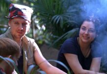 I’m A Celebrity’s Shona McGarty and Aitch reunite at wrap party after denying romance