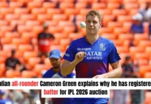 Cameron Green reveals the real reason behind being listed as a ‘batter’ in IPL 2026 auction