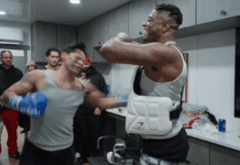 Blueface Left Reeling After Stomach Punch From Boxer Ryan Garcia, on Video