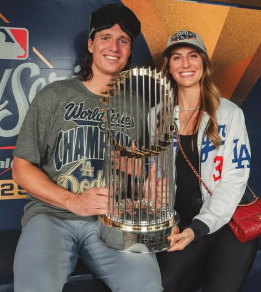Dodgers’ Tyler Glasnow marries fiancée — after romance started with ‘weird’ flirtation at game