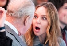 Stella McCartney looks shocked talking to King Charles after Andrew’s arrest