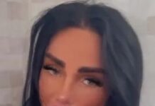 BREAKING: Katie Price holds up her pregnancy test after being accused of ‘faking’ baby