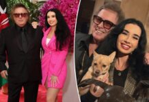 Don McLean, 80, celebrates 10th anniversary with his dramatically younger girlfriend Paris Dylan, 31