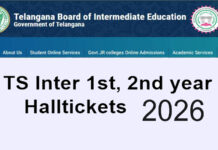 Telangana Intermediate Exams 2026 Hall Tickets Released