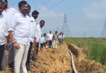 Pipeline Works Underway to Save 400 Acres in Manubolu