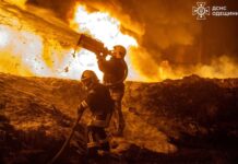 Ukrainian drone strike sparks fire at Russian Black Sea port ahead of talks