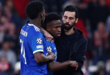 Slot offers Vinicius support, saying football ‘must do more’ against racism