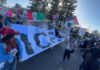 Protesters Gather Outside Super Bowl LX to Protest ICE