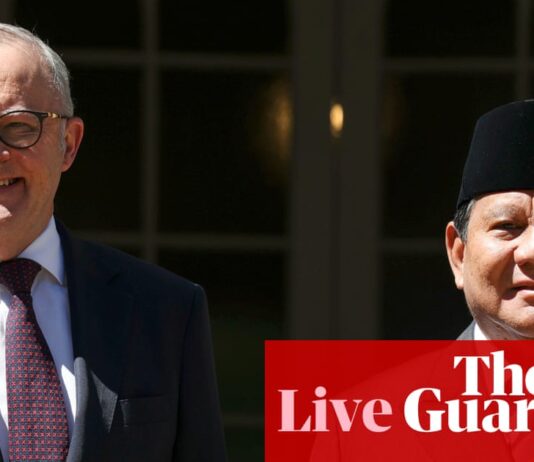 Australia news live: Albanese travels to Indonesia to sign ‘watershed’ security pact; NSW man charged after allegedly displaying Nazi symbols