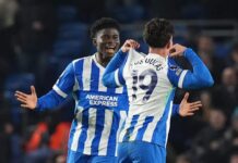 Brighton vs Crystal Palace team news: Line-ups confirmed as Strand Larsen makes debut