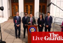 Hillary Clinton says she has no information about Epstein crimes; Democrats call for Trump to be deposed ‘immediately’ – live