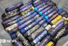 Laughing gas canisters explode at waste centres hundreds of times a week, firms say