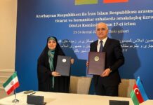 Iran, Azerbaijan sign economic co-op document covering 10 sectors