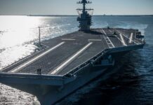 Trump says regime change in Iran that ousts Islamic clerics ‘would be the best thing that could happen’ as another carrier heads to Mideast