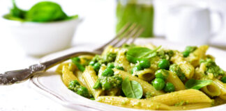 Sweet Pea Pesto Pasta