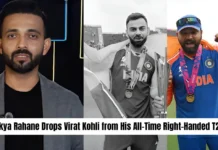 Virat Kohli left out of Ajinkya Rahane’s all-time right-handed T20 XI; Rohit Sharma gets a spot