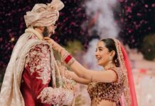 This wedding in Gujarat had a Van Gogh-inspired Starry Night sangeet and a Taylor Swift twist