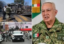 Mexico’s top defense official sobs as he announces 25 national guard members killed in Jalisco