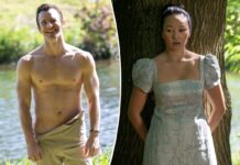 ‘Bridgerton’ star Yerin Ha breaks down that steamy bathtub scene with Luke Thompson: ‘Water did spill quite a lot’
