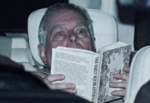 Former Royal Prince Andrew Pictured Reading Daily Squib Book