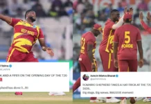 Fans erupt as Romario Shepherd’s hat-trick sparks West Indies’ commanding T20 World Cup triumph over Scotland