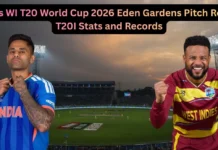 IND vs WI, T20 World Cup 2026: Eden Gardens Pitch Report, T20I Stats and Records