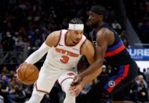 Knicks’ Josh Hart exits early after reinjuring right ankle again