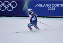 American skier Vonn crashes in Winter Olympics downhill nine days after ACL injury