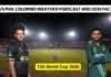 NZ vs PAK, T20 World Cup 2026 Super 8: Colombo Weather Forecast and Dew Factor