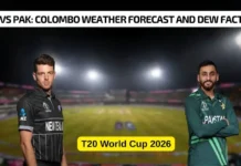 NZ vs PAK, T20 World Cup 2026 Super 8: Colombo Weather Forecast and Dew Factor