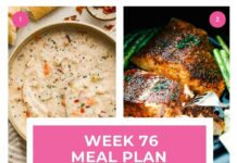 Weekly Meal Plan #76