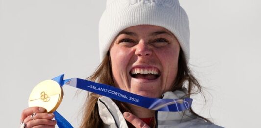 Breezy Johnson has plans for her repaired gold medal