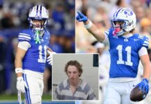 BYU says wide receiver Parker Kingston charged with felony rape is no longer a student there