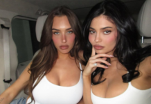 Kylie Jenner & Stassie Karanikolaou Wear Tiny Matching Tank Tops