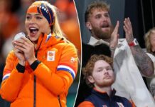 Jake Paul’s speed-skater fiancée Jutta Leerdam takes silver in 500m as American Erin Jackson misses podium