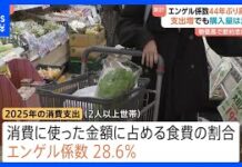 Japan’s Food Spending Share Reaches 28.6%, Highest in 44 Years