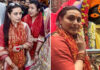 PHOTOS: Rani Mukerji Visits Kalighat Temple With Aunt Debashree Roy