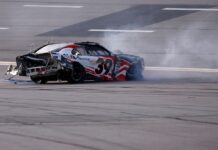 Corey Day crashes, goes a lap down, somehow matches career-best finish