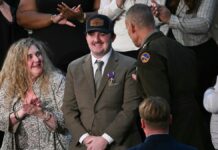 Trump awards Purple Hearts to National Guard members ambushed in Washington, DC: ‘We love you all’