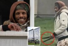 Grinning lunatic wielding 2 giant knives stabs two people in Edinburgh