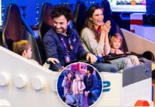 Mandy Moore and family among first to ride LEGOLAND’s new Galacticoaster