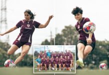 Iranian women soccer players granted asylum in Australia spotted training in Brisbane