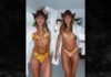 Haley and Hanna Cavinder Flaunt Bikini Bodies For Photoshoot