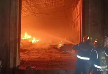 Fire Breaks Out at Plywood Warehouse in Hyderabad’s Katedan