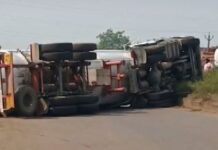 LPG Tanker Overturns Near Udupi, Gas Leak Forces Traffic Diversion